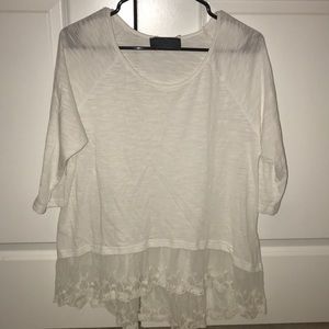White lace blouse
